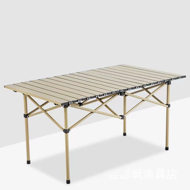 Składany stół cateringowy, turystyczny, piknikowy 95 x 56 cm beżowy SC09K - obrazek 4