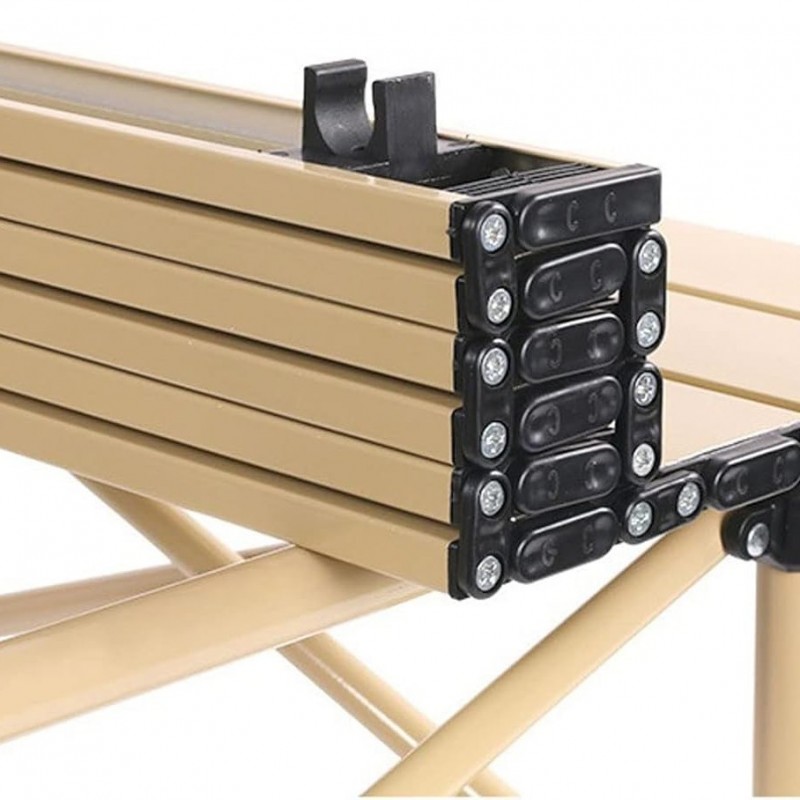 Składany stół cateringowy, turystyczny, piknikowy 95 x 56 cm beżowy SC09K - obrazek 7