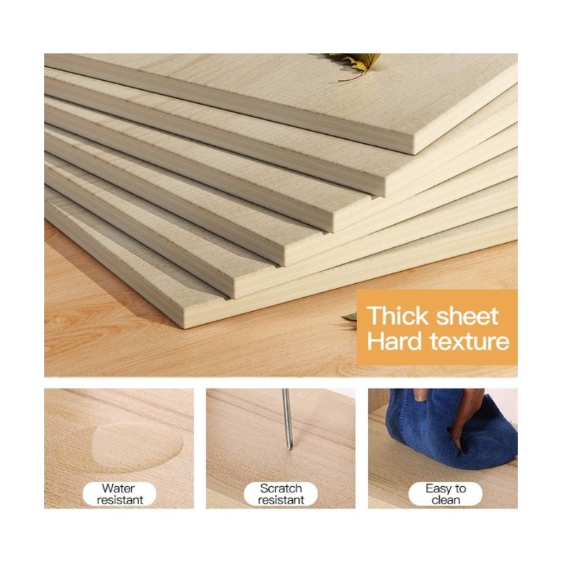 Biurko komputerowe, biurowe z półką 100x60cm, czarne, blat brązowy STL08BR - obrazek 5