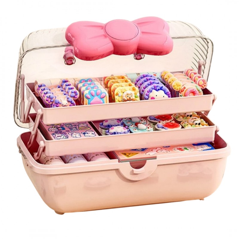 Organizer szkatułka na ozdoby do włosów, akcesoria, biżuterię CB74R - obrazek 4