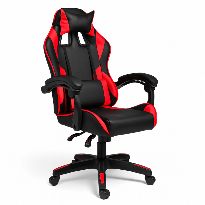 Fotel gamingowy obrotowy z podnóżkiem STRIKER ONE - KO31CZE - obrazek 3