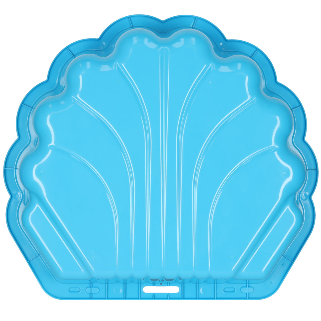 Piaskownica zamykana basen Muszelka Twins podwójna 2w1 160x87,5x19,5cm niebieska - obrazek 8