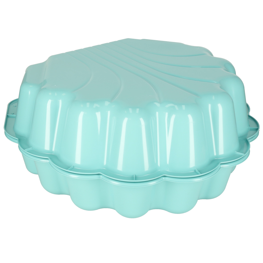 Piaskownica zamykana basen Muszelka Twins podwójna 2w1 160x87,5x19,5cm miętowa