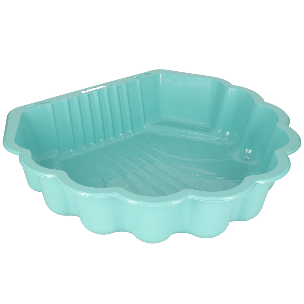 Piaskownica zamykana basen Muszelka Twins podwójna 2w1 160x87,5x19,5cm miętowa - obrazek 3