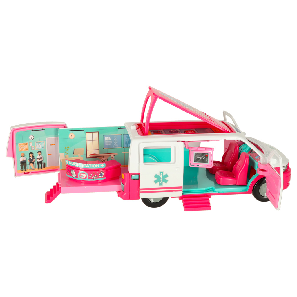 Karetka pogotowia ambulans mobilny szpital lalka akcesoria - obrazek 6