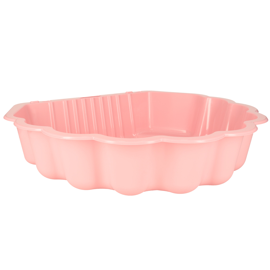 Piaskownica zamykana basen Muszelka Twins podwójna 2w1 160x87,5x19,5cm różowa - obrazek 7