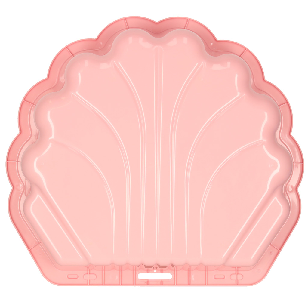 Piaskownica zamykana basen Muszelka Twins podwójna 2w1 160x87,5x19,5cm różowa - obrazek 8