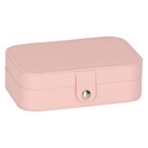 Szkatułka pudełko na biżuterię organizer różowy
