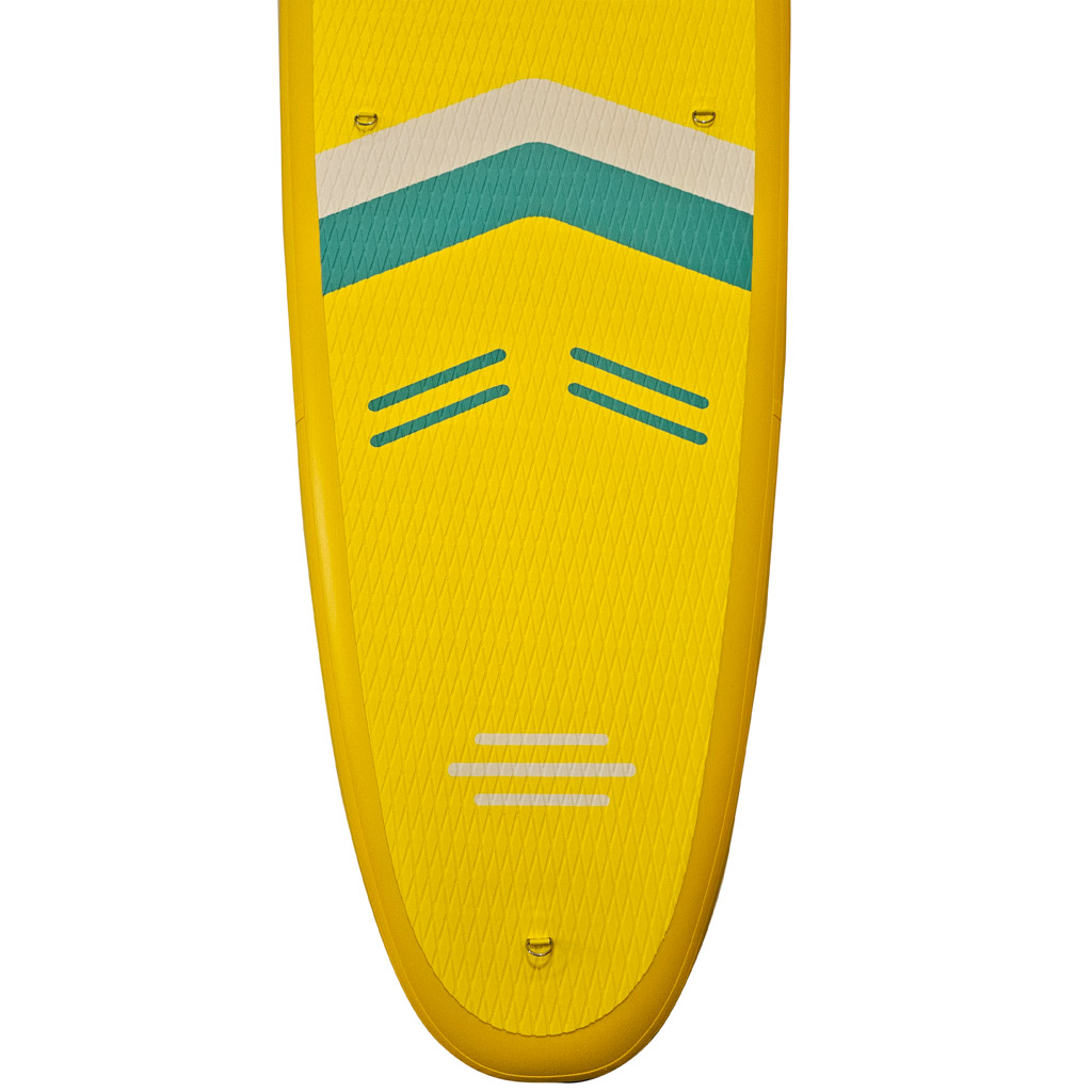 Deska SUP pompowana do pływania z siedzeniem akcesoriami wiosło zestaw żółta 350 cm - obrazek 6