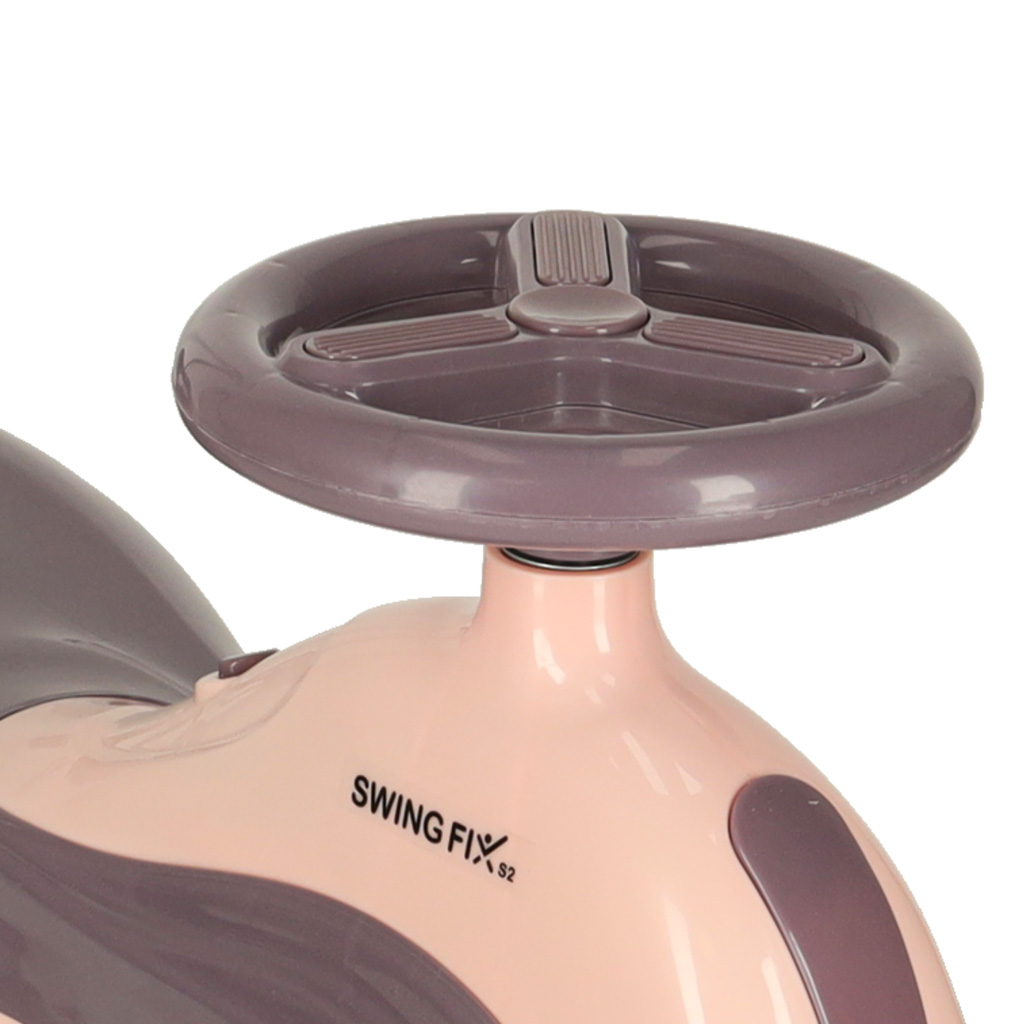 Jeździk grawitacyjny LED Swing FIX S2 skuter z rączką fioletowy max 100kg - obrazek 7