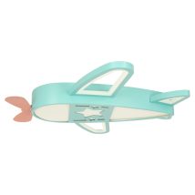 Lampa LED sufitowa plafon do pokoju dziecięcego ściemniana LUMELA + pilot samolot