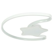 Lampa LED sufitowa plafon do pokoju dziecięcego ściemniana LUMELA + pilot księżyc biała