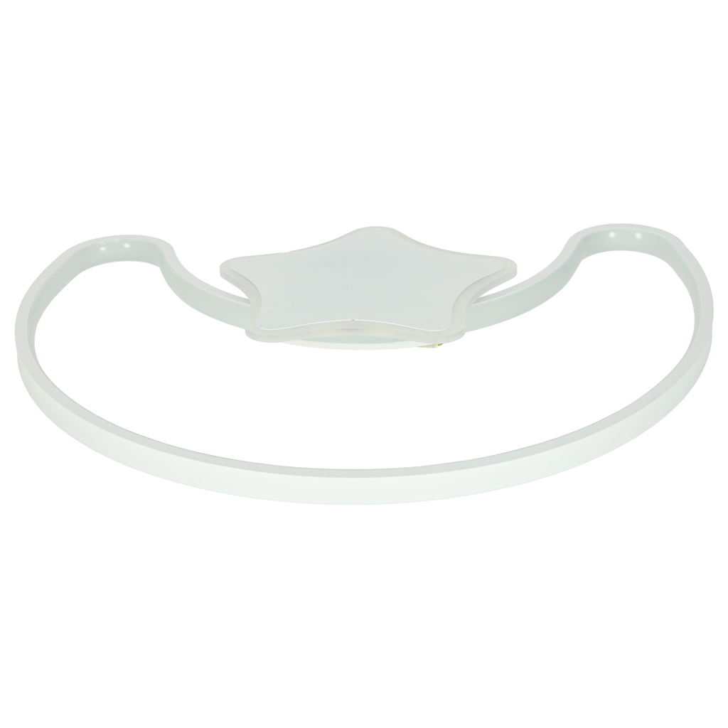 Lampa LED sufitowa plafon do pokoju dziecięcego ściemniana LUMELA + pilot księżyc biała - obrazek 3