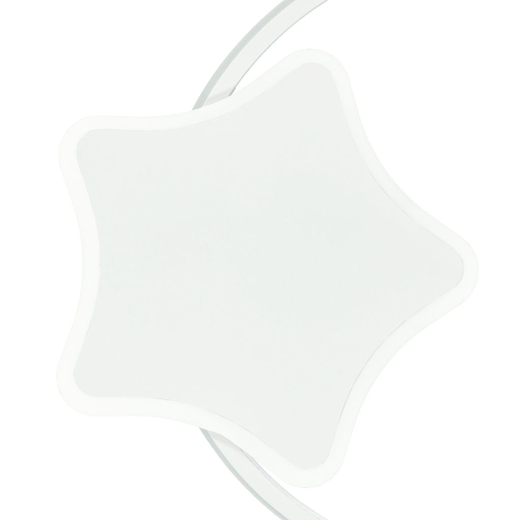 Lampa LED sufitowa plafon do pokoju dziecięcego ściemniana LUMELA + pilot księżyc biała - obrazek 5