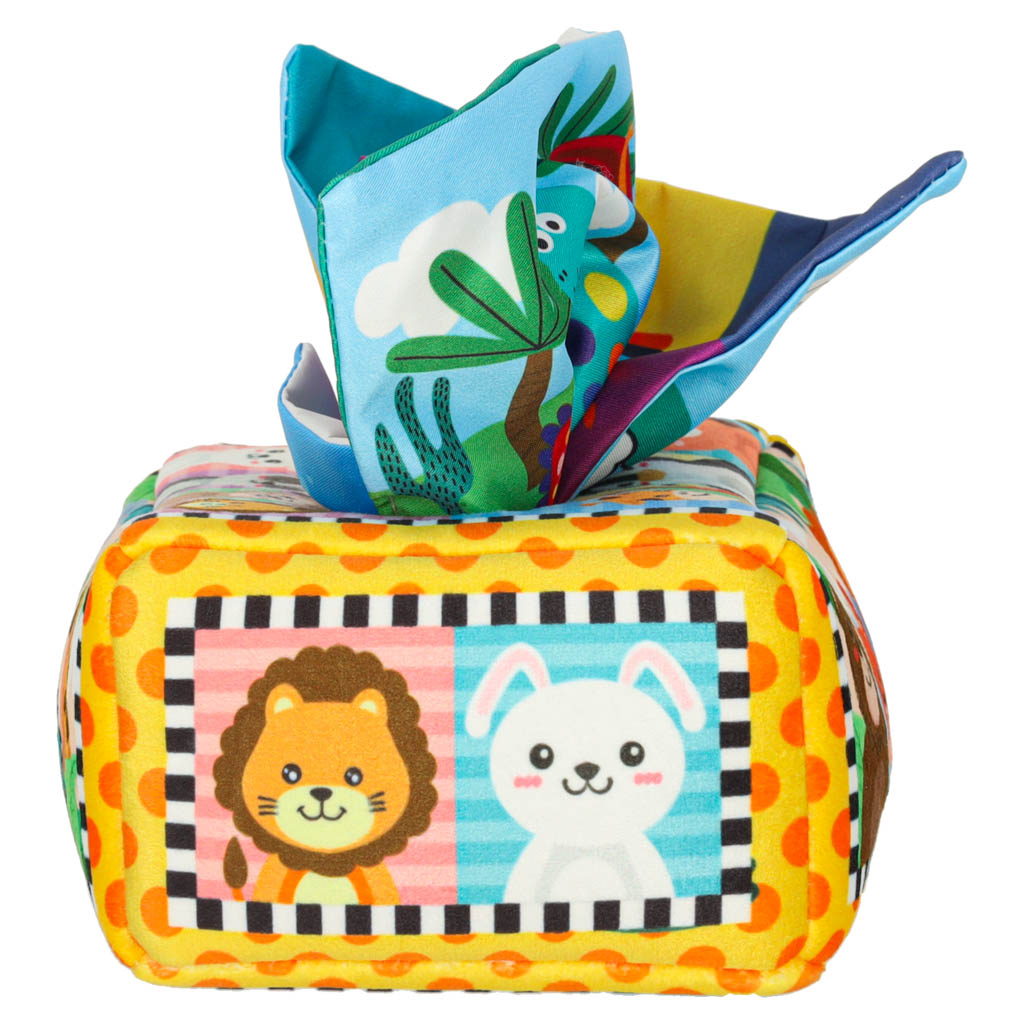 Sorter pudełko z chusteczkami sensoryczne montessori pluszowe cyfry litery - obrazek 4