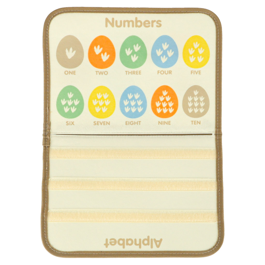 Tablica manipulacyjna sensoryczna montessori walizka dinozaury - obrazek 6