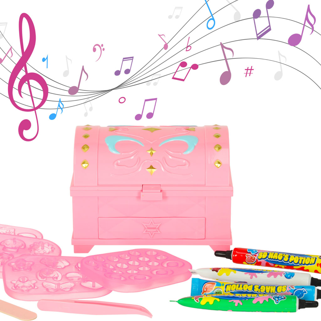 Kreatywny zestaw do robienia biżuterii koralików zawieszek magiczne pudełko UV - obrazek 4