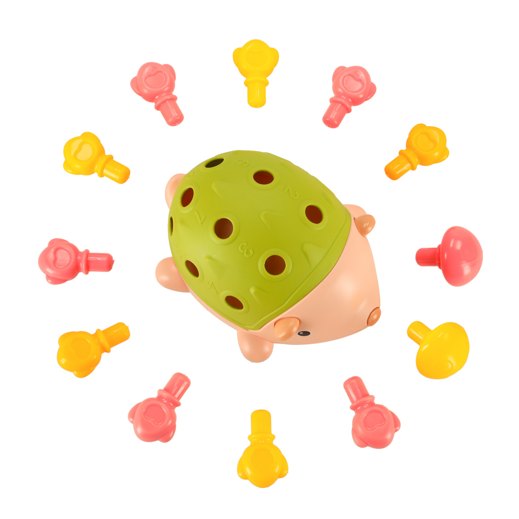 Jeżyk sensoryczny edukacyjny montessori wyjmowane kolce zielony - obrazek 6