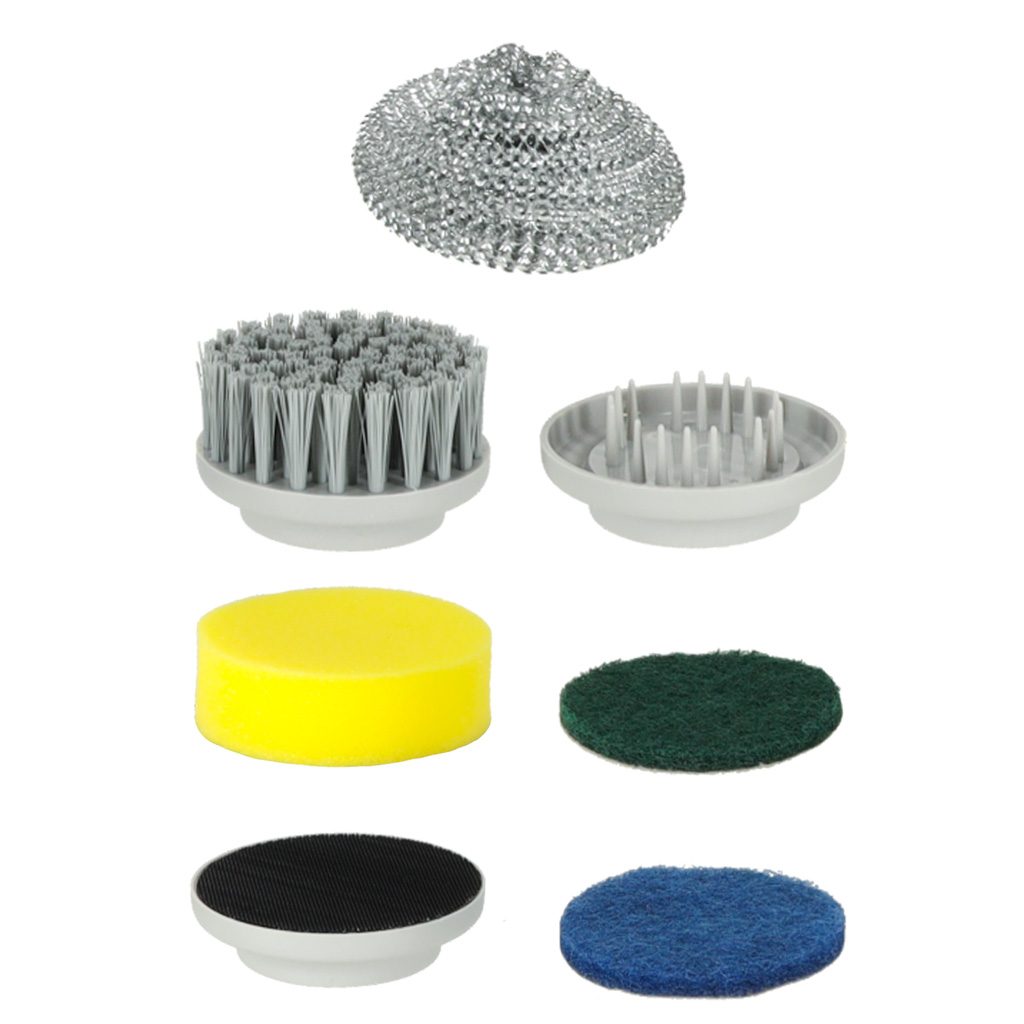 Szczotka myjka elektryczna do czyszczenia 5w1 do łazienki podłogi fug basenu LED - obrazek 3