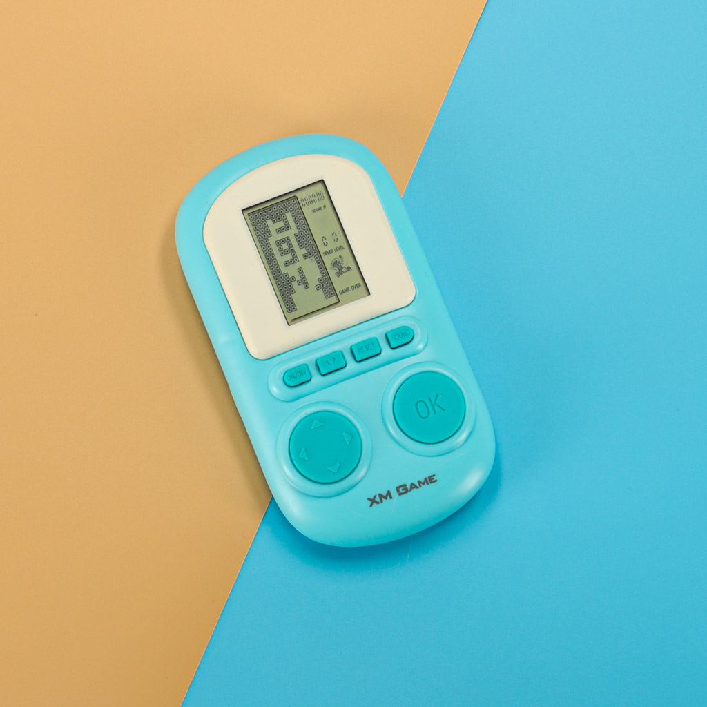 Gra elektroniczna zręcznościowa konsola przenośna niebieska - obrazek 5