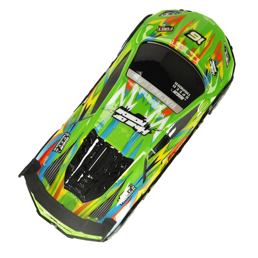 Samochód RC sportowy zdalnie sterowany na pilot auto wyścigowe drift z LED światłami zielony - obrazek 3