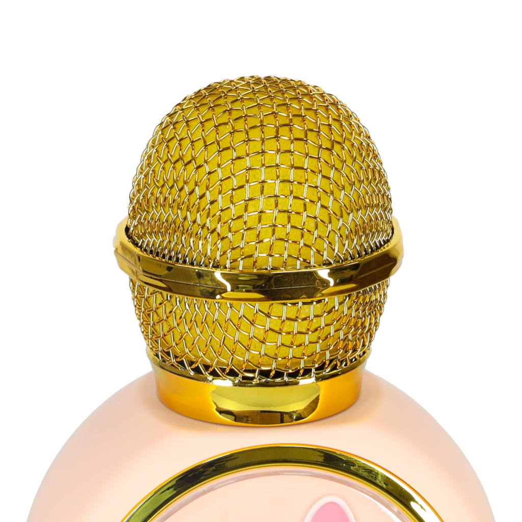 Mikrofon bezprzewodowy do karaoke bluetooth głośnik króliczek różowy - obrazek 6