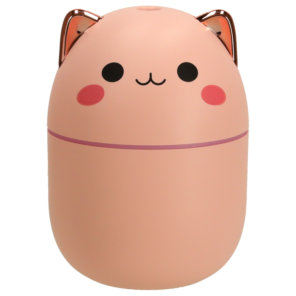 Nawilżacz powietrza dyfuzor do olejków kotek różowy RGB - obrazek 6