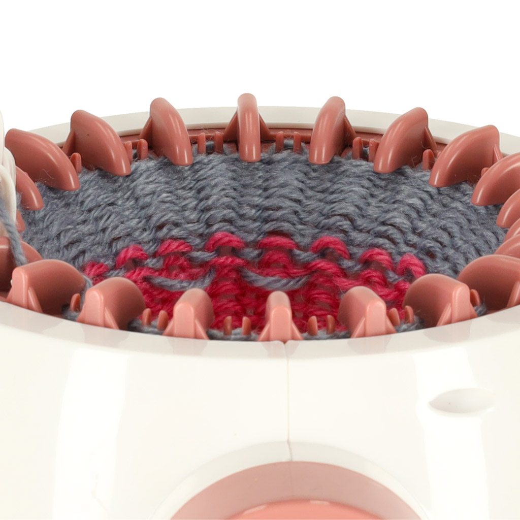 Maszyna do szycia krosno dziewiarska 22-igłowa + 2 kłębki włóczki - obrazek 7