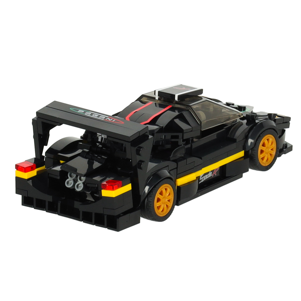 Samochód Rastar 93900-B Pagani Zonda R 1:28 klocki 387el. - obrazek 4