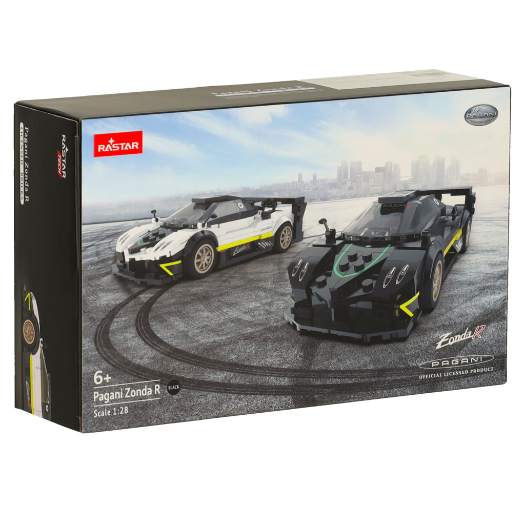 Samochód Rastar 93900-B Pagani Zonda R 1:28 klocki 387el. - obrazek 8