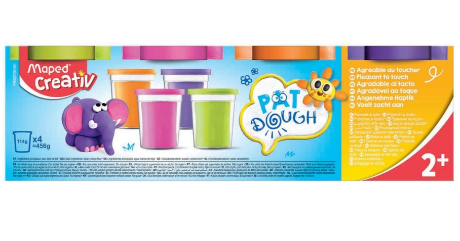Masa plastyczna ciastolina Creativ 4x114g 4 kolory neonowe Maped - obrazek 5