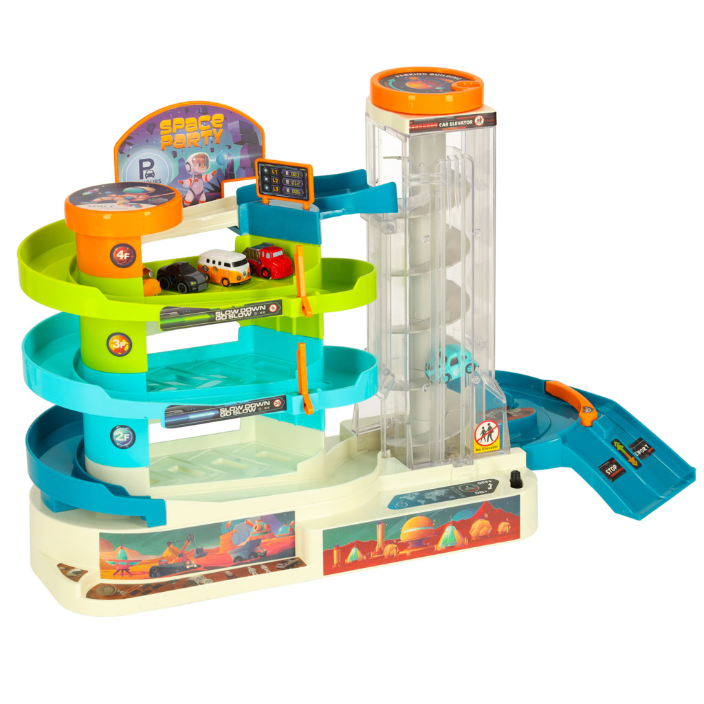 Multifunkcyjny Tor samochodowy kosmiczny parking winda XXL 2w1 - obrazek 4