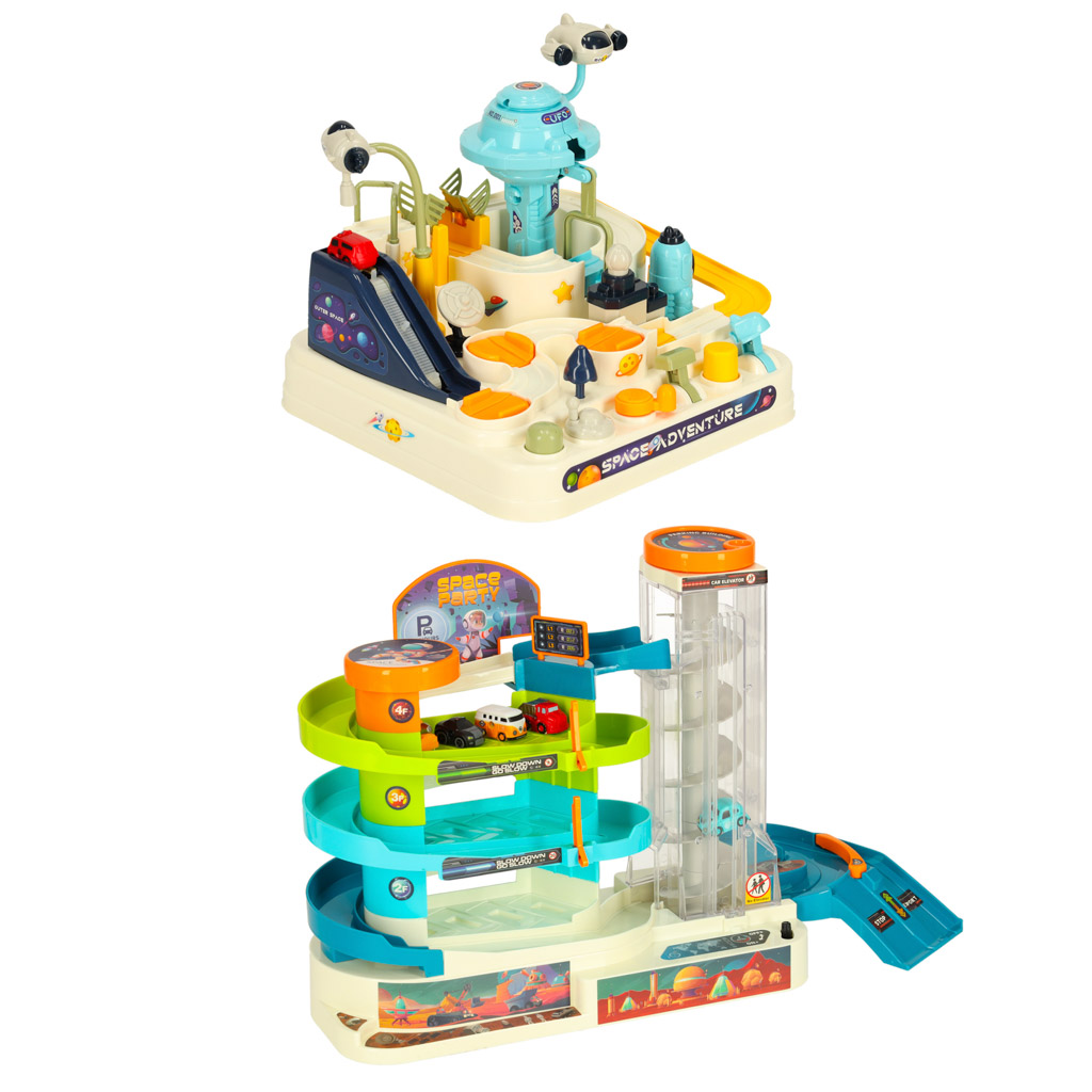 Multifunkcyjny Tor samochodowy kosmiczny parking winda XXL 2w1 - obrazek 8