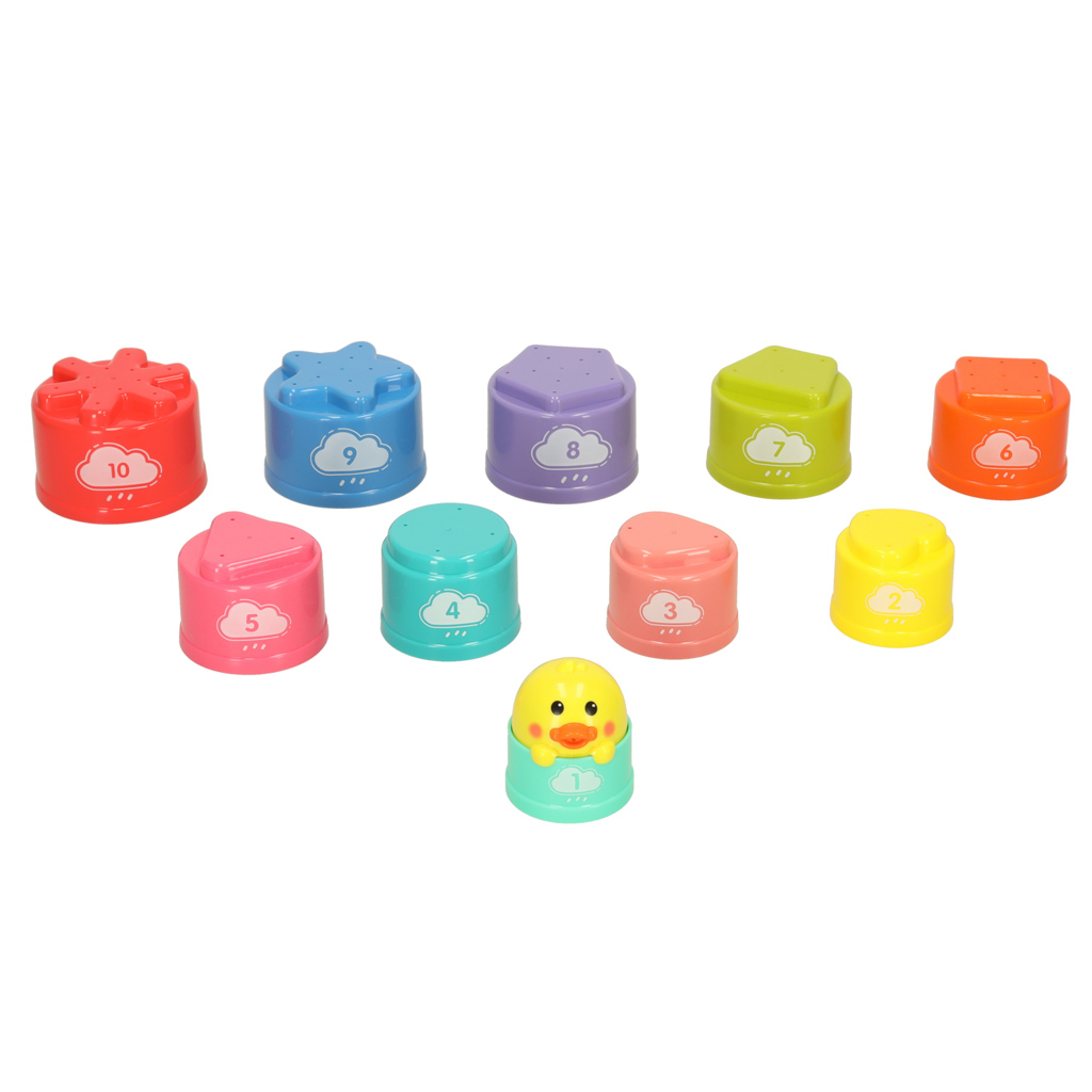 Wieża edukacyjna kubeczki zabawka do kąpieli Bibi-inn - obrazek 5