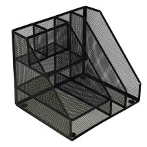 Organizer przybornik na biurko biurkowy duży A4 metalowy 7 komór