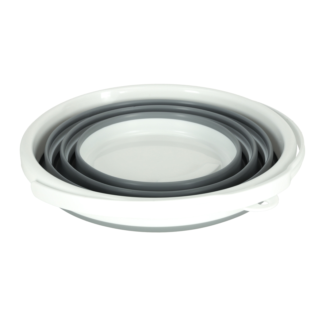 Wiadro silikonowe składane wiaderko uniwersalne wedkarskie turystyczne na pranie kemping z rączką 10l - obrazek 5