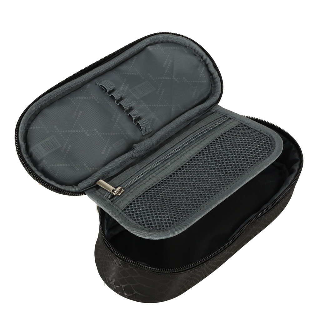 Piórnik szkolny jednokomorowy St. Right Czarny - obrazek 3