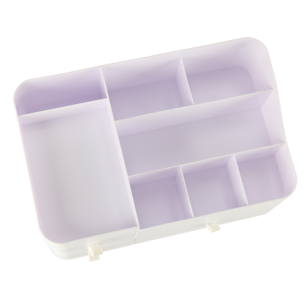 Organizer na kosmetyki szkatułka pojemnik kuferek na biżuterię z szufladami duży XXL - obrazek 8