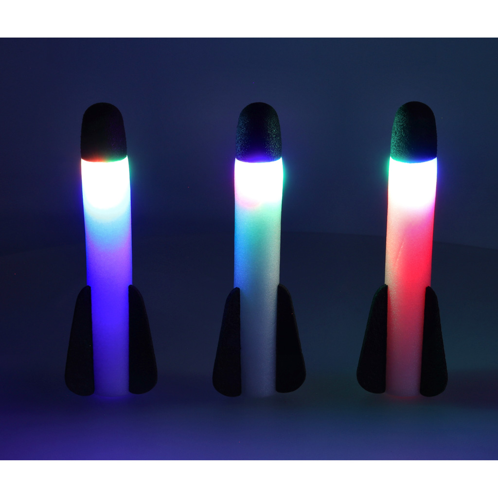 Wyrzutnia rakiet piankowych Power launcher rocket LED rakiety piankowe x3 - obrazek 7