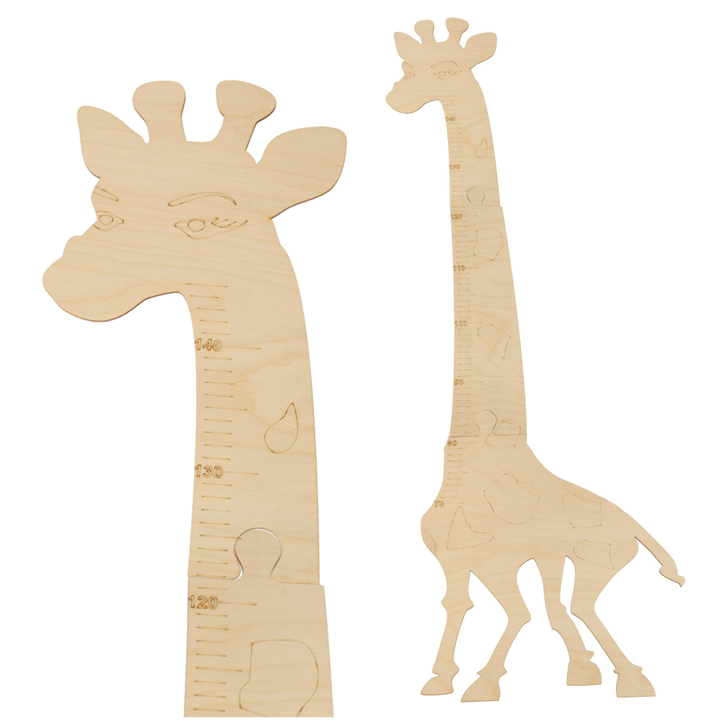 Miarka wzrostu drewniana żyrafa 125 cm - obrazek 3