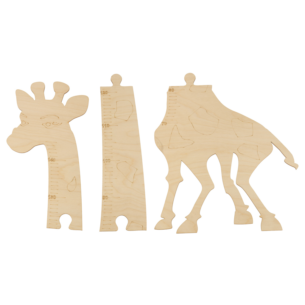 Miarka wzrostu drewniana żyrafa 125 cm - obrazek 4