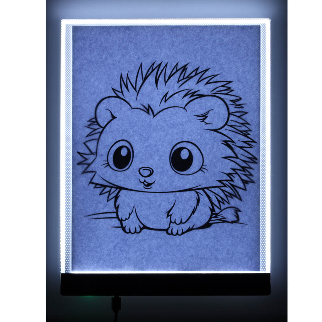 Deska kreślarska tablica tablet graficzny kalka do rysowania podświetlana LED A4 - obrazek 6