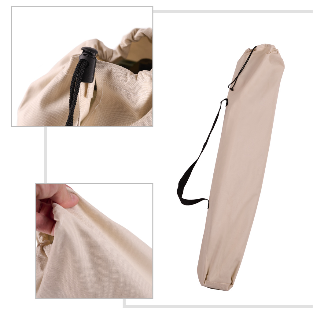 Łóżko polowe składane turystyczne kanadyjka XXL beżowe 150kg - obrazek 5