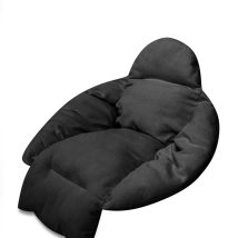 Poduszka LULILO na huśtawkę wiszącą bocianie gniazdo XXL czarna