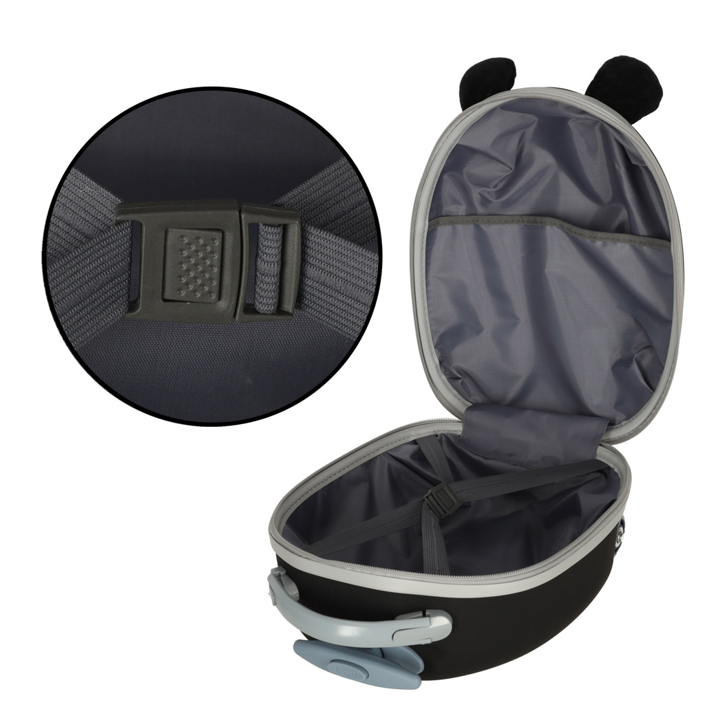 Walizka podróżna dla dzieci bagaż podręczny na kółkach pingwin - obrazek 7