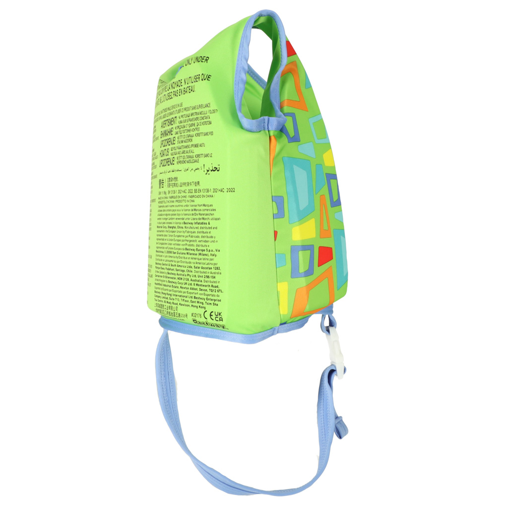 Kamizelka piankowa do pływania kapok dla dzieci BESTWAY 32176 11-19 kg zielona - obrazek 3