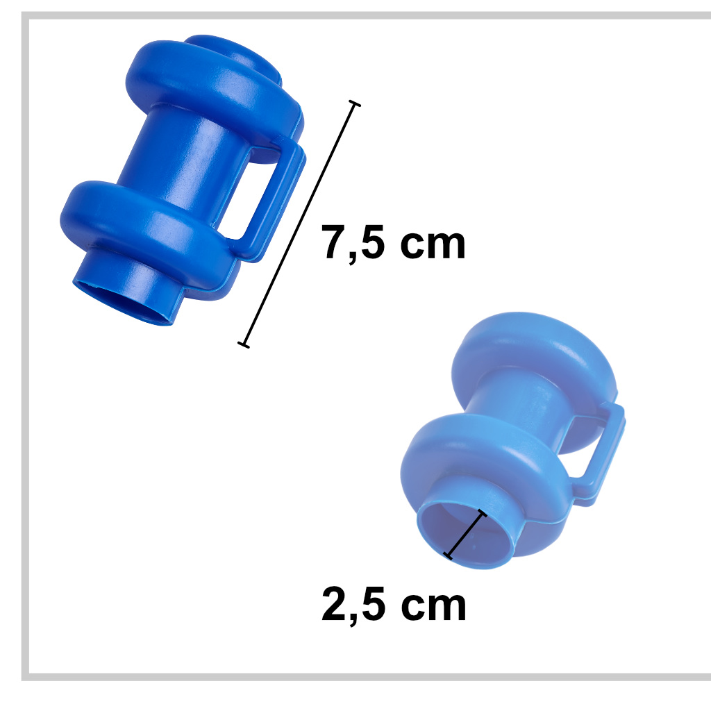 Kapturek grzybek na słupek do trampoliny 6szt niebieskie - obrazek 4