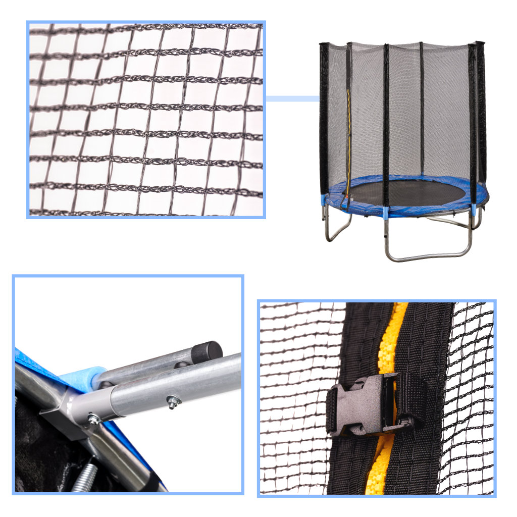 Trampolina ogrodowa dla dzieci siatka 183cm 6ft 150kg - obrazek 5