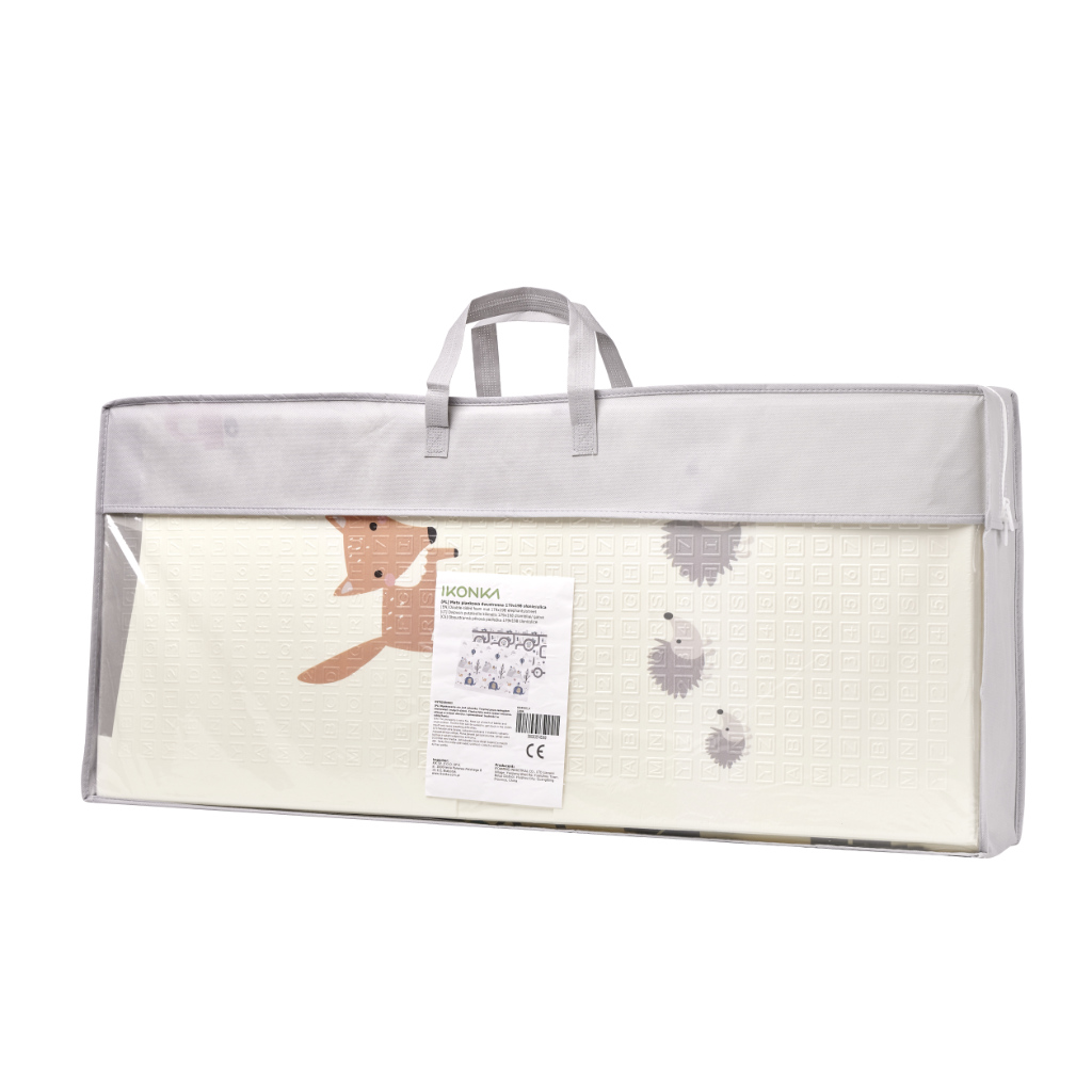 Mata edukacyjna piankowa dwustronna składana słonie las 180 x 200 cm - obrazek 4