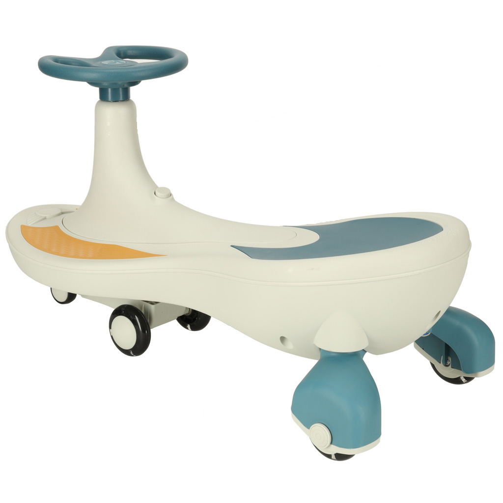 Jeździk grawitacyjny LED Swing Fix S4 świecące koła z muzyką grający 76cm niebiesko-biały max 100kg - obrazek 4